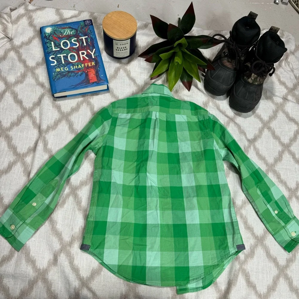 Ralph Lauren Boys Button Down Shirt Lot 3 Plaid Check Size 6/7 EUC